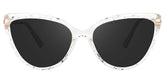 Lucas Cateye Crystal Sunglasses | Zeelool Glasses