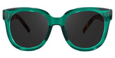 Harrell Square Dark-Green Sunglasses | Zeelool Glasses