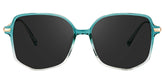 Payton Geometric Green Sunglasses | Zeelool Glasses