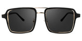 Nellie Aviator Black-Gold Sunglasses | Zeelool Glasses