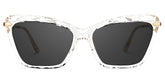 Juliet Cateye Crystal Sunglasses with Translucent Frames