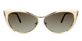 Ellen Cateye Gold Sunglasses | Zeelool Glasses