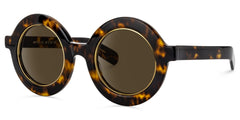 Calhoun Round Yellow Tortoise Sunglasses | Zeelool Glasses