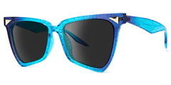 Cicely Geometrical Blue Sunglasses | Zeelool Glasses