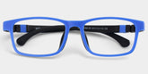 Kids Rectangle Blue Amaker Frame Glasses | Zeelool