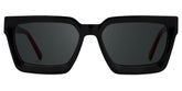 Black Frame Rectangle Sunglasses For Men