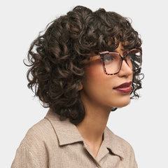 Square Eboney Tortoise Frame Glasses Deals -Zeelool Optical