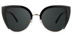 Brewer Cateye Black Frame Sunglasses | Zeelool Optical