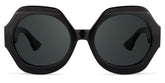 Geoffrey Geometric Black Sunglasses | Zeelool Glasses