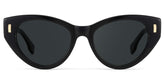 Azura Black Cat eye Polarized Sunglasses Online | Zeelool