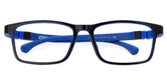 Arddin Rectangle Blue Frame Eyeglasses for Tweens