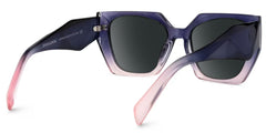 Geometric Sileidy Purple-Pink Sunglasses deals -Zeelool Glasses