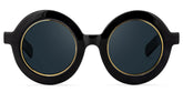 Calhoun Round Black Sunglasses | Zeelool Glasses