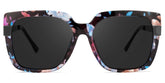 Reeves Square Floral Sunglasses | Zeelool Glasses