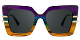 Designer Poutine Sunglasses in Mixed-Materials Full-frame