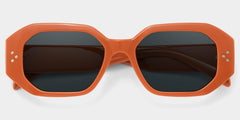 Soleil orange Frame Polarized Sunglasses with rectangle Style Online | ZEELOOL
