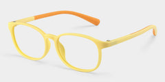 Kids Rectangle Yellow Orange Amaker Frame Glasses | Zeelool