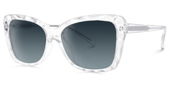 Edna Cateye Crystal Sunglasses | Zeelool Glasses