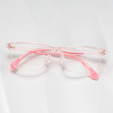 Sunny Rectangle Pink Frame Eyeglasses for Tween
