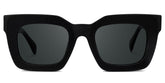 Keisa Square Black Sunglasses