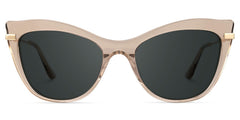 Indira Cat Eye Champagne Sunglasses | Zeelool Glasses