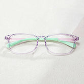 Kids Oval Purple Amaker Frame Glasses | Zeelool