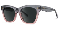 Tandy Rectangle Gray Sunglasses and Two-Tone Frames
