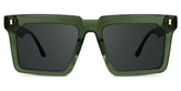 Moreland Rectangle Green Sunglasses Frames