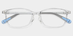 Finne Rectangle Cystal Frame Eyeglasses for Teens