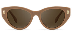 Azura Brown Cat Eye Polarized Sunglasses Online | Zeelool