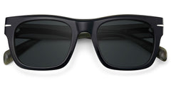 Renzo Rectangle Polarized Sunglasses in Acetate Material