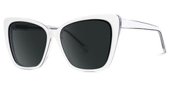 New White-Black Color for Shanell Acetate Sunglasses | Zeelool Optical