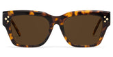 Marlowe Tortoise Rectangle Polarized Sunglasses Online | Zeelool