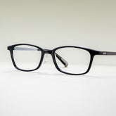 Finne Rectangle Black Frame Eyeglasses for Teens