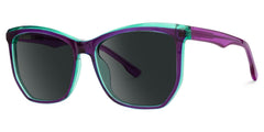 Geometric Libby Purple Sunglasses deals -Zeelool Glasses
