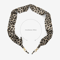 Scarf Chains Accessories For Glasses in White Leopard Color