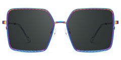 Square Toure Iridescent Frames Designer Sunglasses