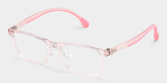 Sunny Rectangle Pink Frame Eyeglasses for Tween