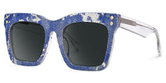 Navy Blue Sunglasses Frames With Square