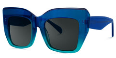 Charmaine Blue-Green Frame Sunglasses | Zeelool Optical