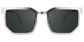 Barber Geometric Silver Sunglasses Frames