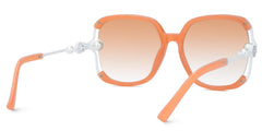 Square Orange Sunglasses Frames