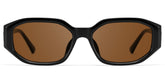 Kiara Black Geometric Sunglasses in TR90 Material