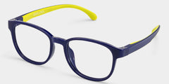 Dale Round Black Yellow Frame Eyeglasses for Pre-tweens