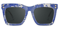 Navy Blue Sunglasses Frames With Square