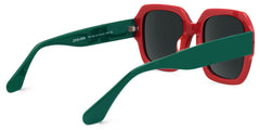 Square Katty Green Sunglasses on sale -Zeelool Glasses