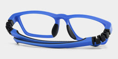 Kids Rectangle Blue Amaker Frame Glasses | Zeelool