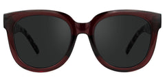 Harrell Square Dark-Red Sunglasses | Zeelool Glasses