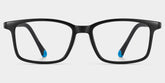 June Rectangle Black Frame Eyeglasses for Pre-tweens