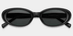 Zion black Frame Polarized Sunglasses with oval Style Online | ZEELOOL